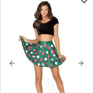 Blackmilk Painting the Roses Red Limited Skater Skirt